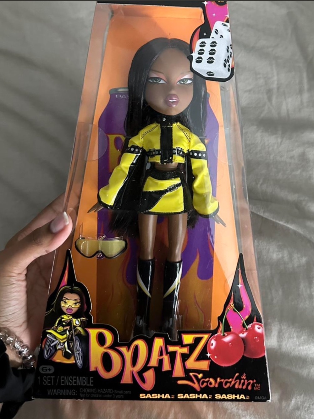 Bratz Scorchin' Sasha Fashion Doll - Yellow Outfit